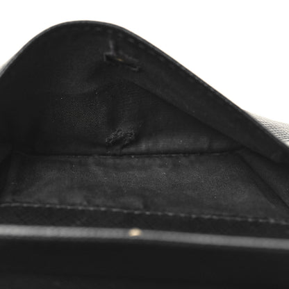 Prada Saffiano Metal Bi-Fold Wallet Black 6 of 11