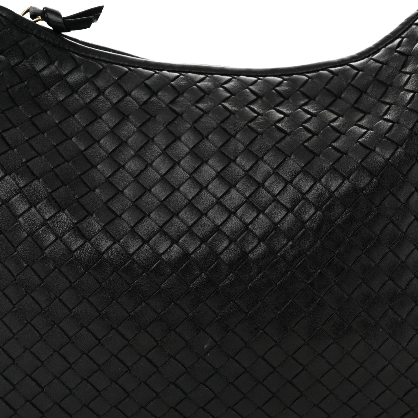 Nappa Intrecciato Medium Veneta Hobo Black