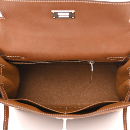 Hermes Barenia Faubourg Kelly Retourne 28 Fauve 5 of 11