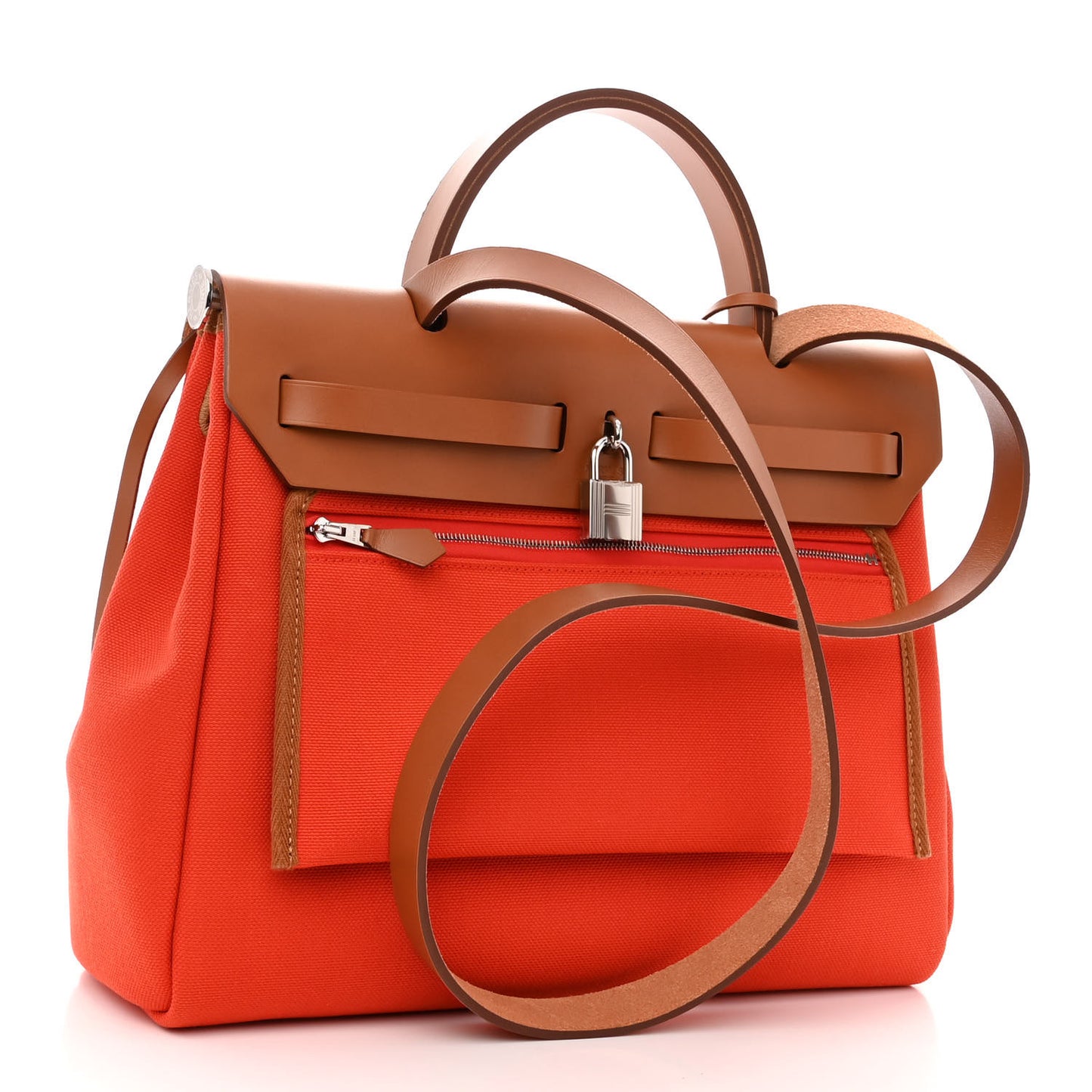 Vache Hunter Toile Herbag Zip Retourne 31 PM Orange Mecano Fauve