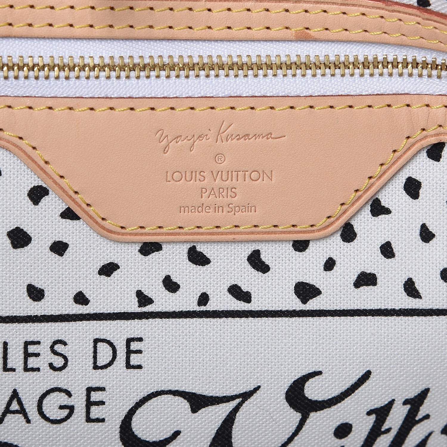 Louis Vuitton Monogram Kusama Waves Neverfull MM White 6 of 8