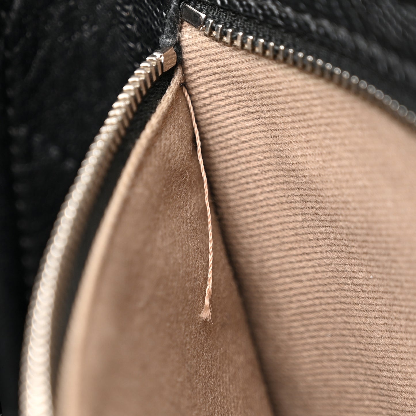Caviar Stitched Large Lady Coco Shopping Tote Black