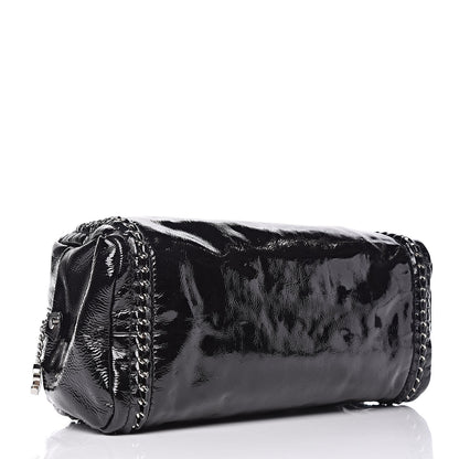 Chanel Patent Medium Luxe Ligne Bowler Black 4 of 12