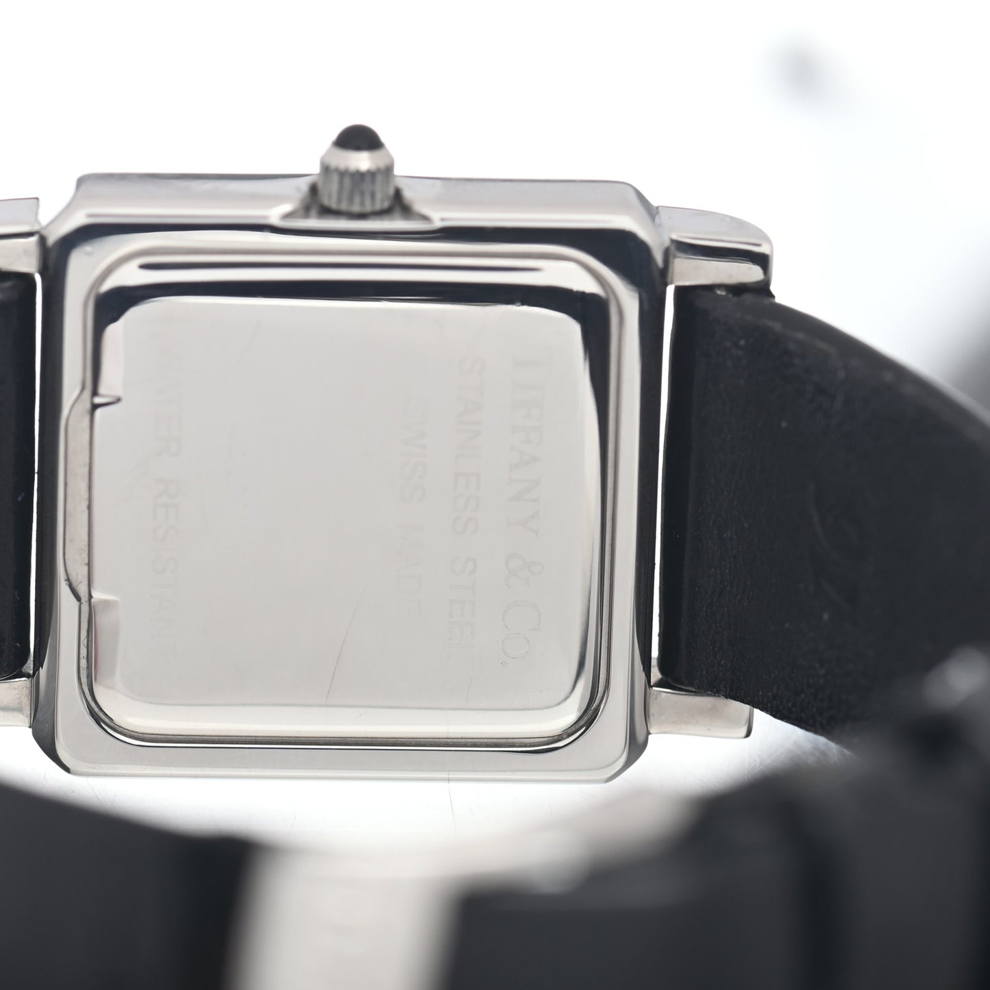 Stainless Steel Calfskin 24mm Classic Square Quartz Watch