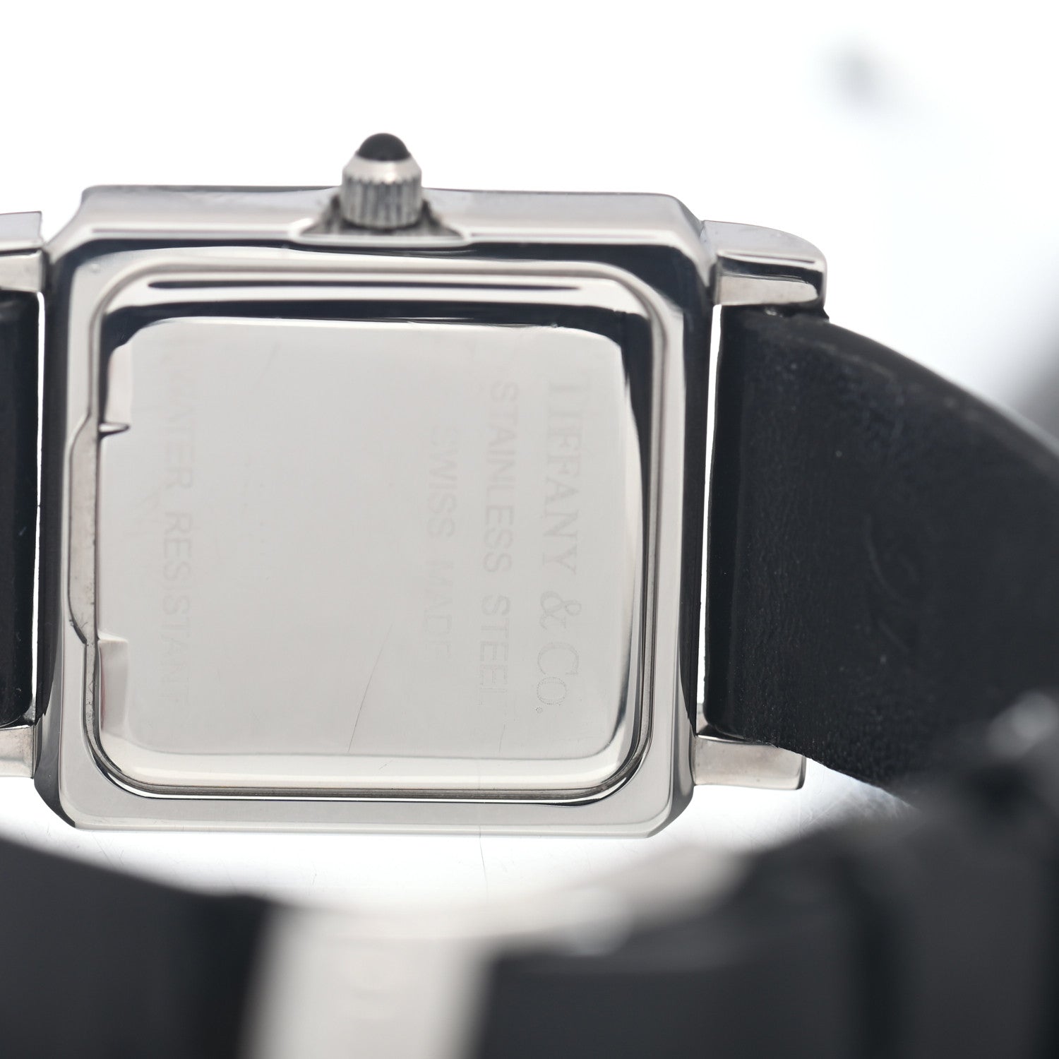 Tiffany Stainless Steel Calfskin 24mm Classic Square Quartz Watch 4 of 4