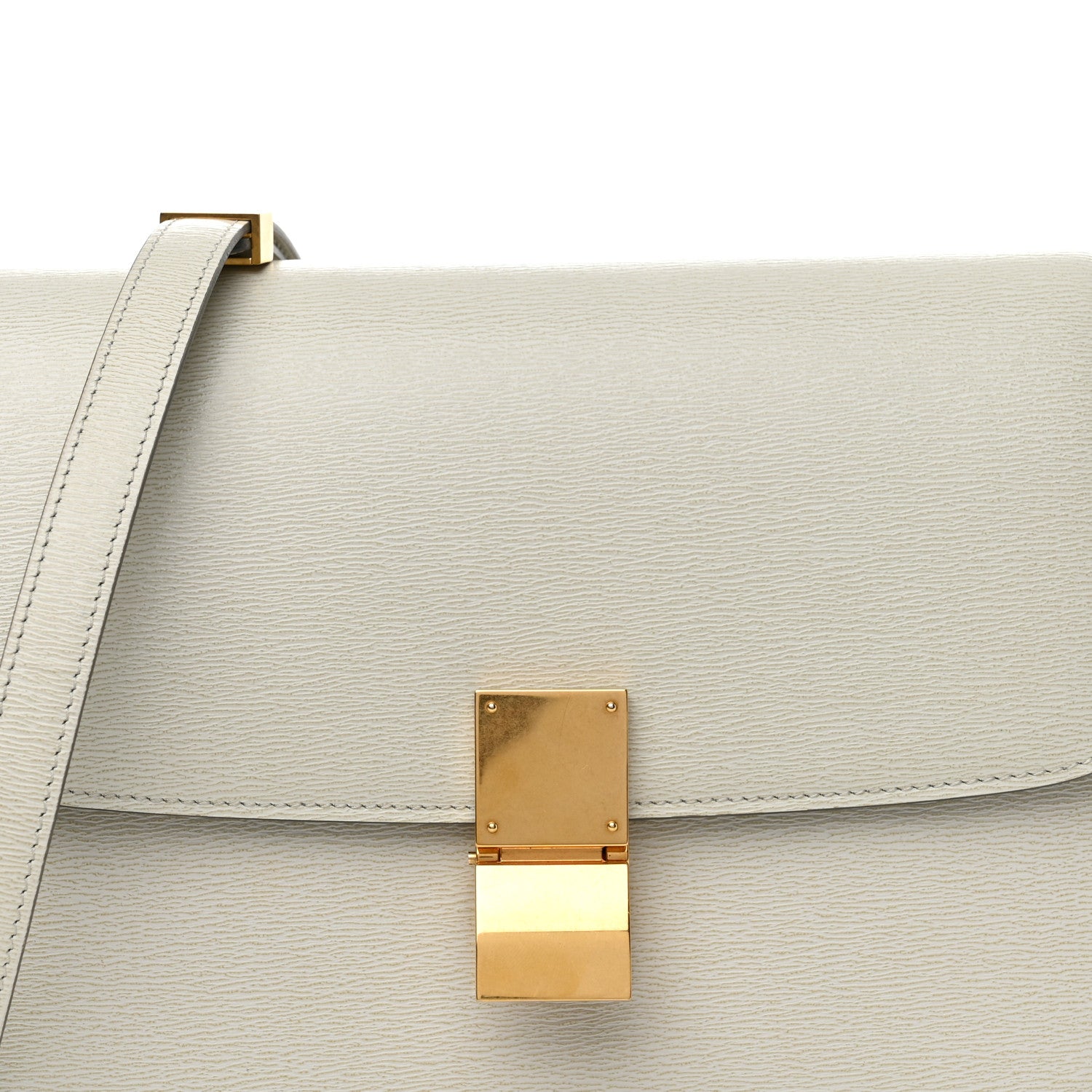 Celine Liege Calfskin Medium Classic Box Flap Bag Pale Grey 8 of 15