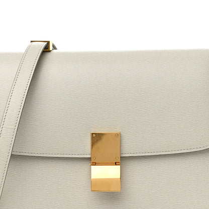 Celine Liege Calfskin Medium Classic Box Flap Bag Pale Grey 8 of 15