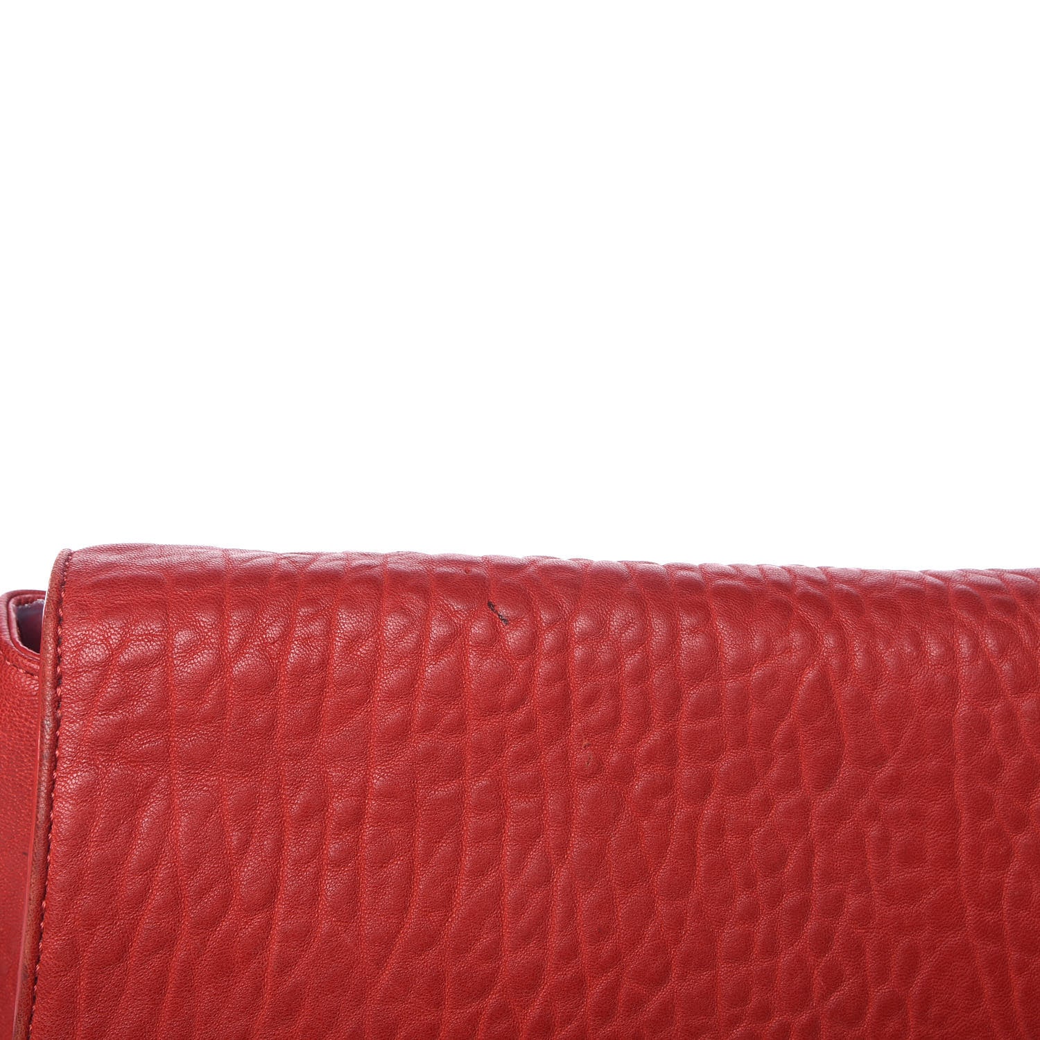 Alexander Wang Pebbled Lambskin Lia Sling Red Nickel Hardware 15 of 15