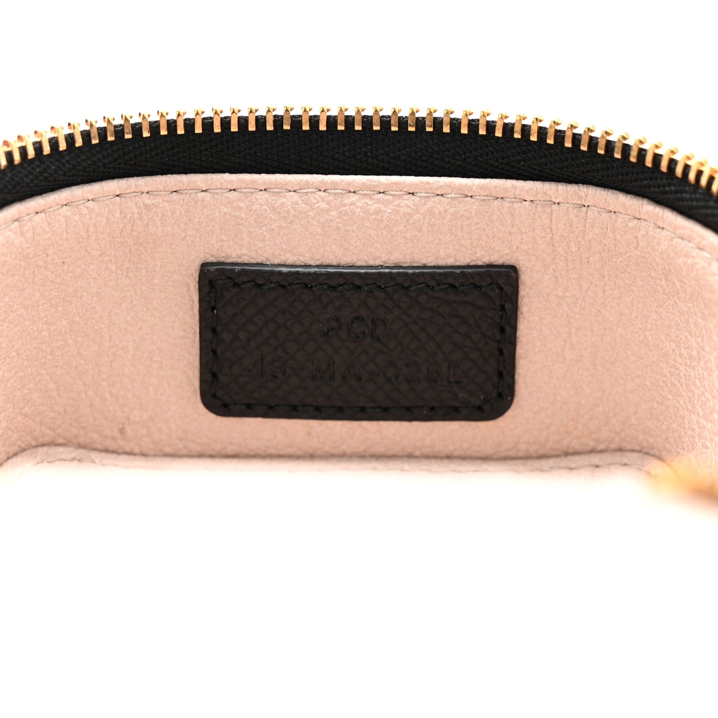 Grained Calfskin Cannage Mini Caro Jewelry Case Black