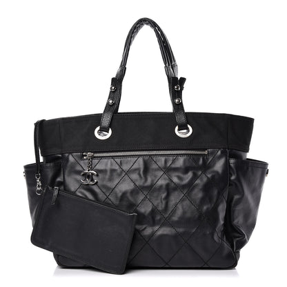 Chanel Coated Canvas Large Paris Biarritz Tote Black 1 of 17
