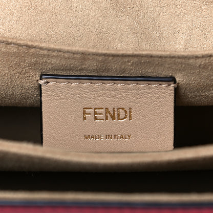 Fendi Vitello Liberty FF 1974 Embossed Kan I Shoulder Bag Fragola 5 of 11