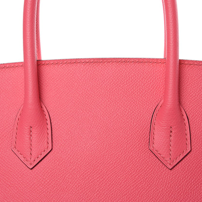 Hermes Epsom Horseshoe Birkin 30 Rose Azalee Jaune D'or 9 of 33