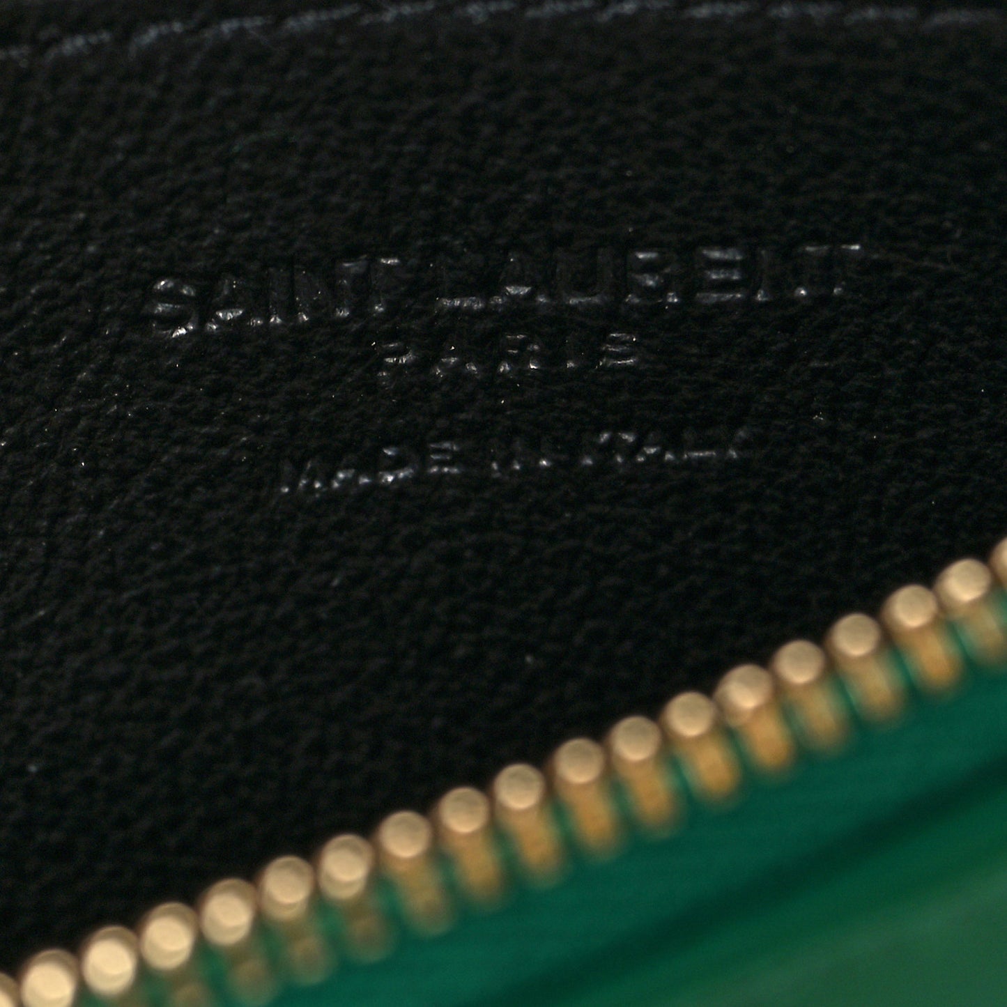 Calfskin 5 Fragments Zip Pouch Card Holder New Vert Praire