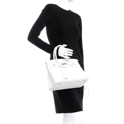 Hermes Taurillon Clemence Birkin 30 White 2 of 36