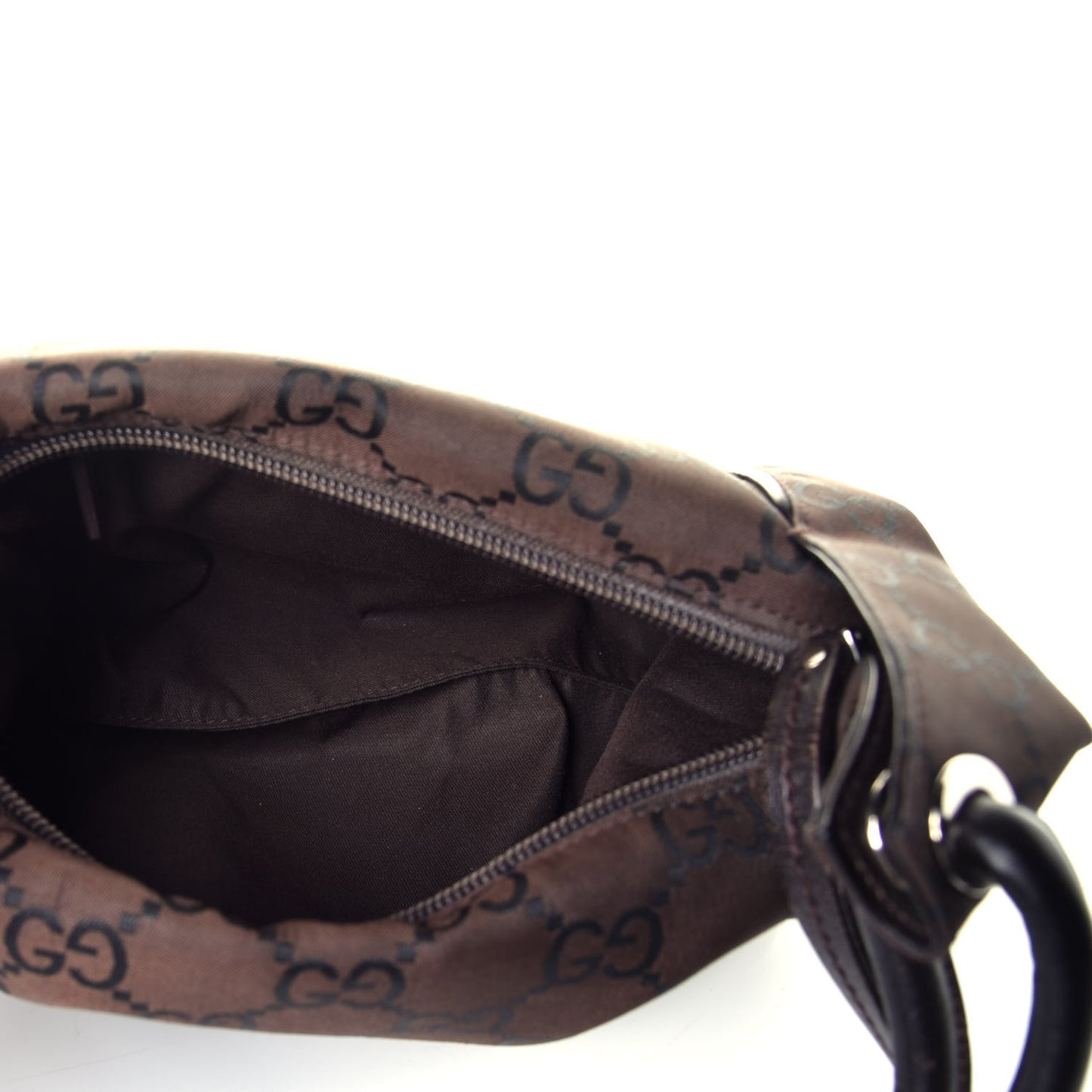 Nylon Monogram Tote Dark Brown