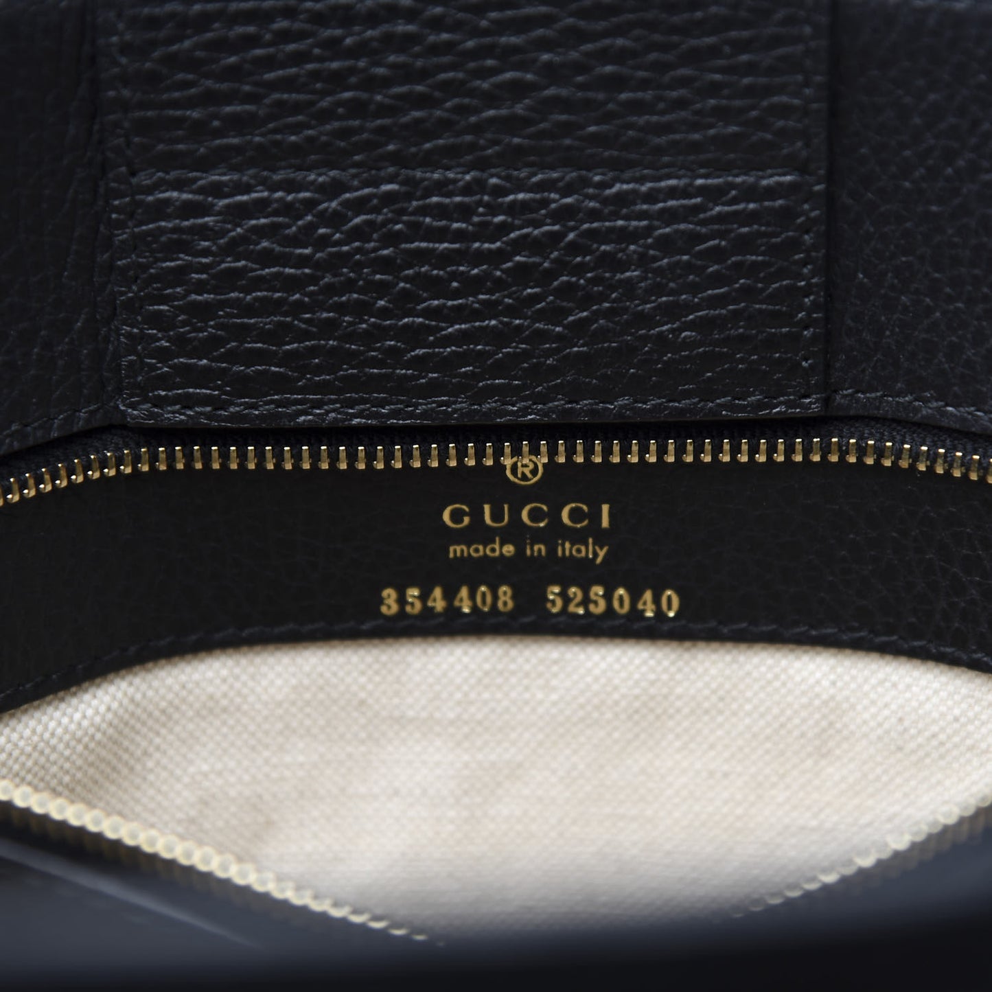 Pebbled Calfskin Small Swing Tote Black