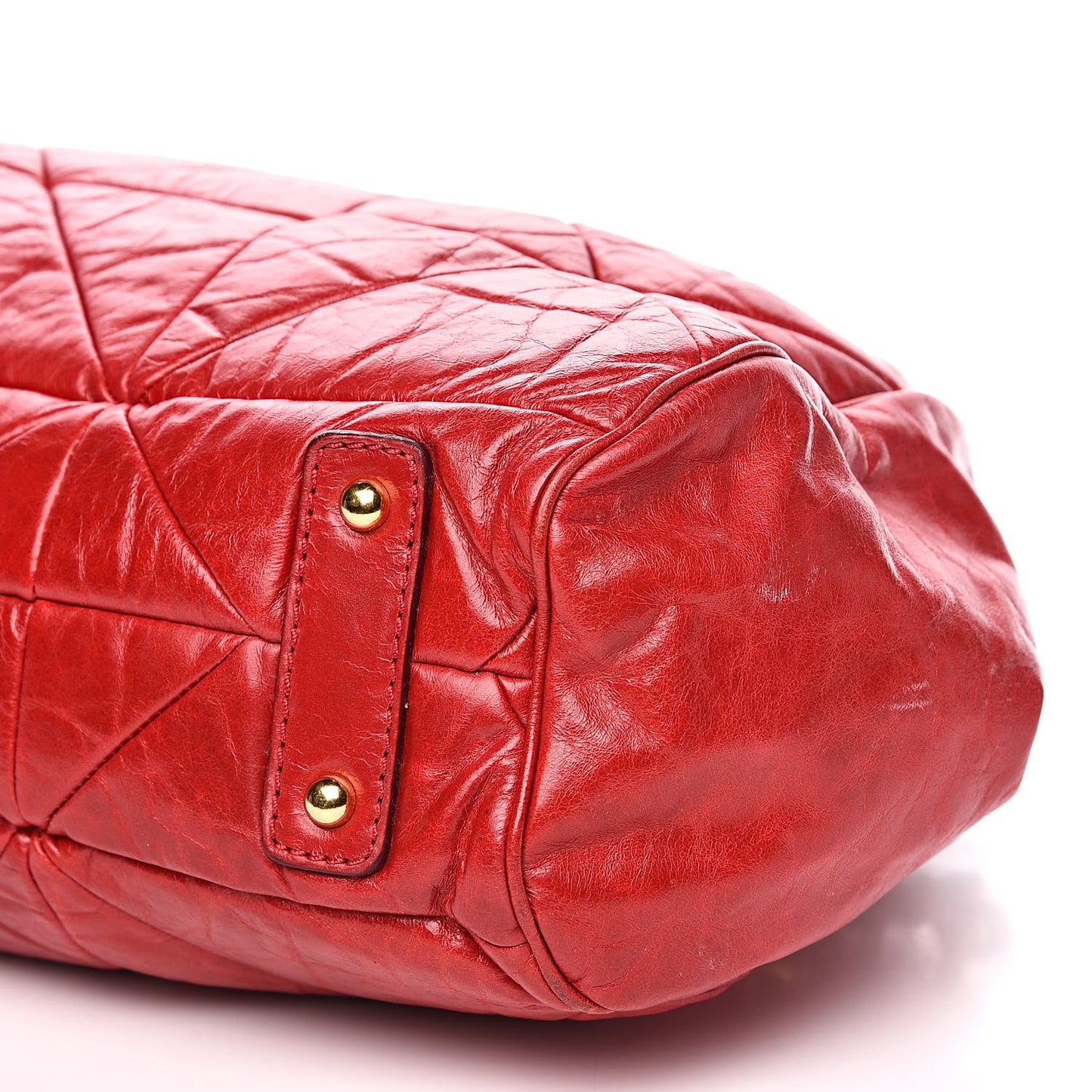 Lambskin Quilted Stam Red