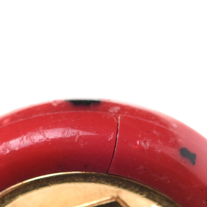 Louis Vuitton Key Ring Gold Red 6 of 6