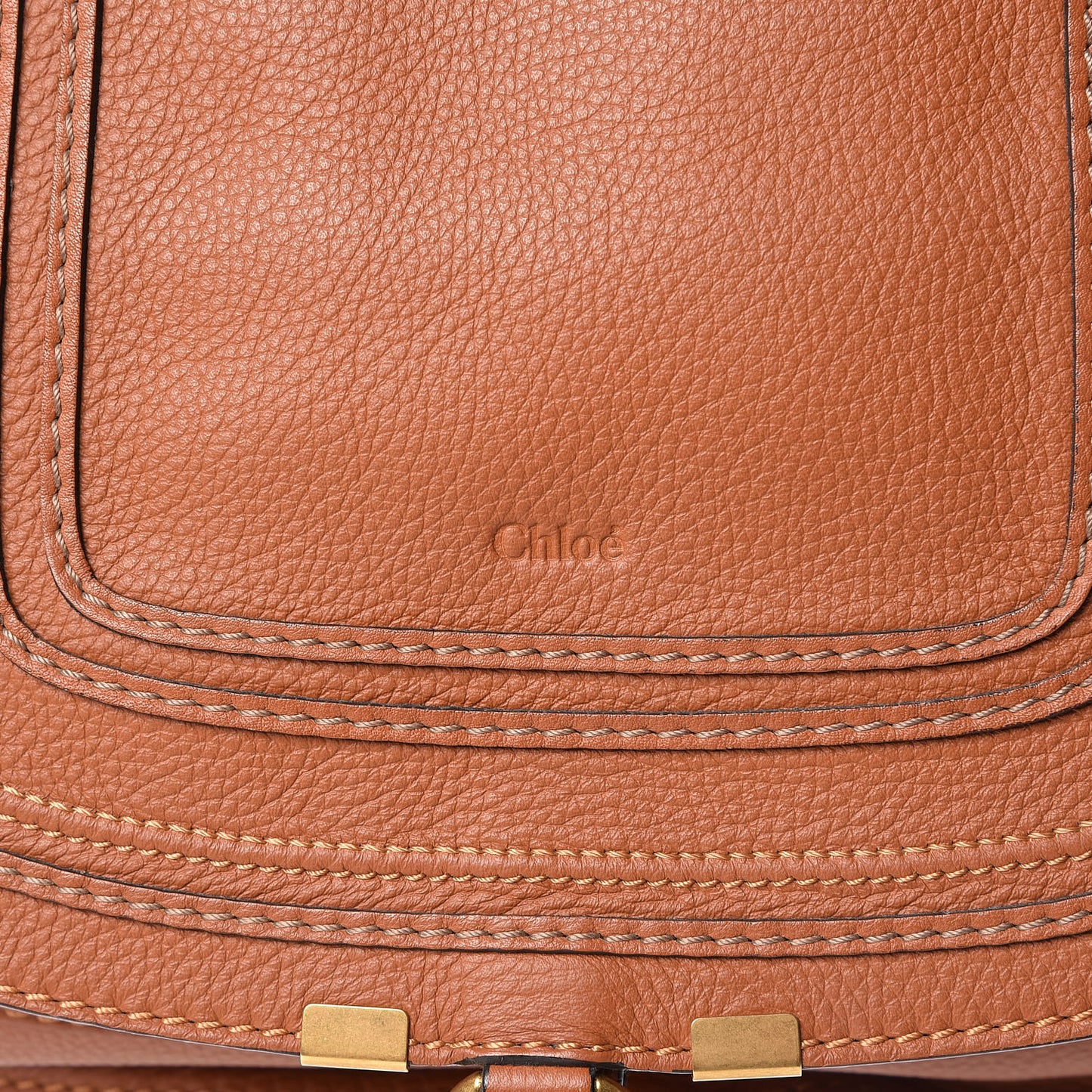 Calfskin Medium Marcie Satchel Tan