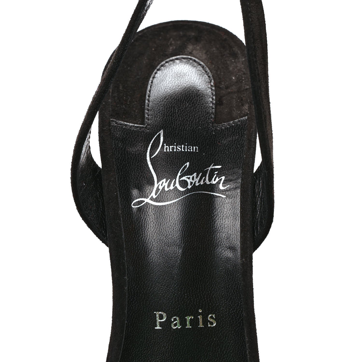 Christian Louboutin Veau Velours Astrid Sling 100 Pumps 40 Black 7 of 7
