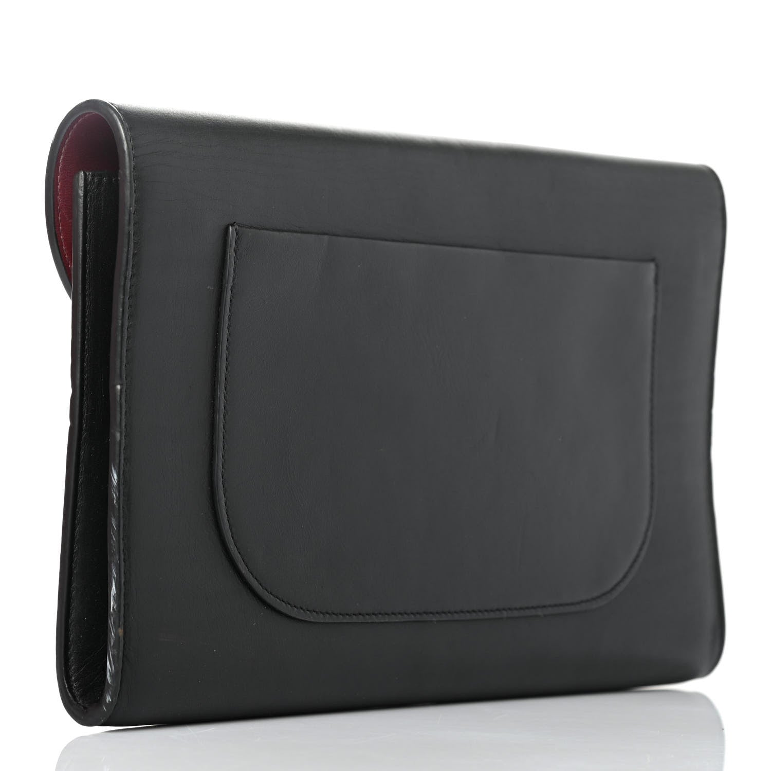 Celine Smooth Calfskin Trotteur Clutch Black 2 of 4