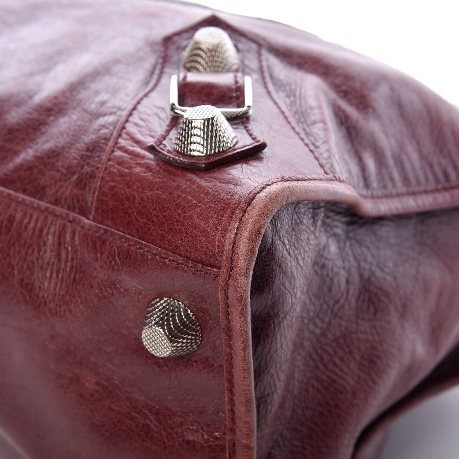 Balenciaga Agneau Giant 21 Silver Hardware Work Dark Wine 9 of 11
