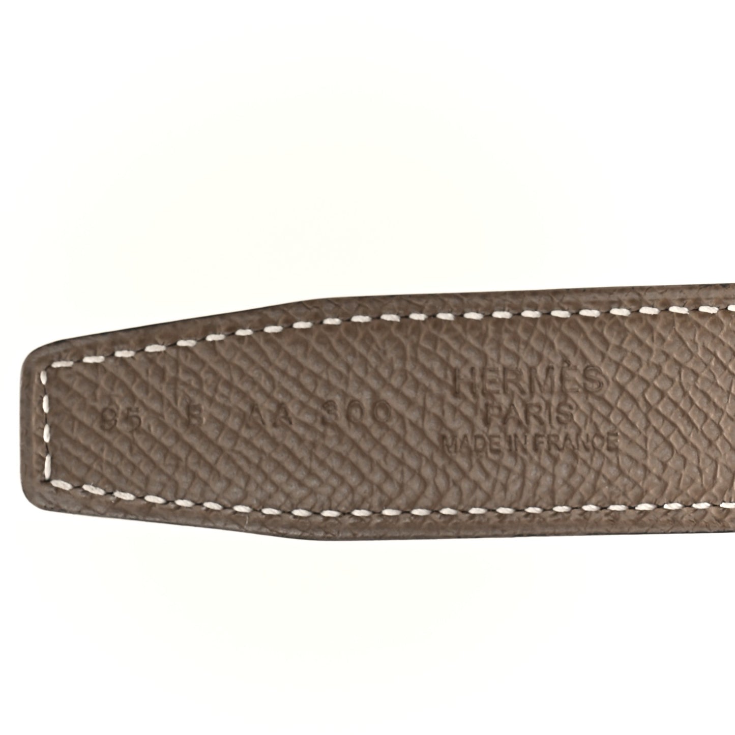 Swift Epsom 24mm Belt Strap 95 Black Etoupe