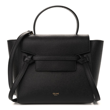 Celine Grained Calfskin Nano Belt Bag Black 1 of 8