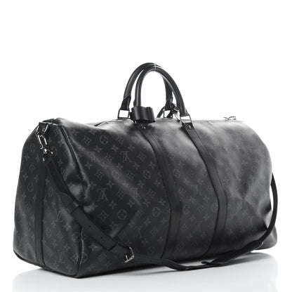 Louis Vuitton Monogram Eclipse Keepall Bandouliere 55 2 of 20