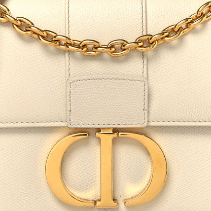 Christian Dior Grained Calfskin 30 Montaigne East West Chain Flap Bag Off White 8 of 12