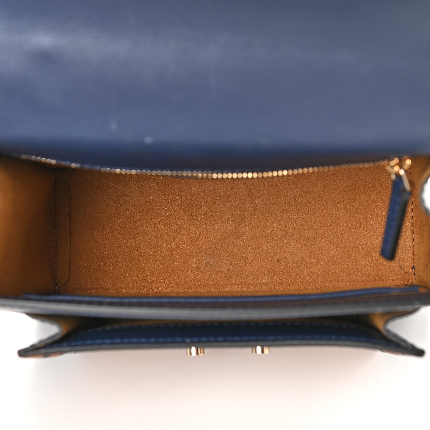 Visetos Small Patricia Block Satchel Cognac Navy Black