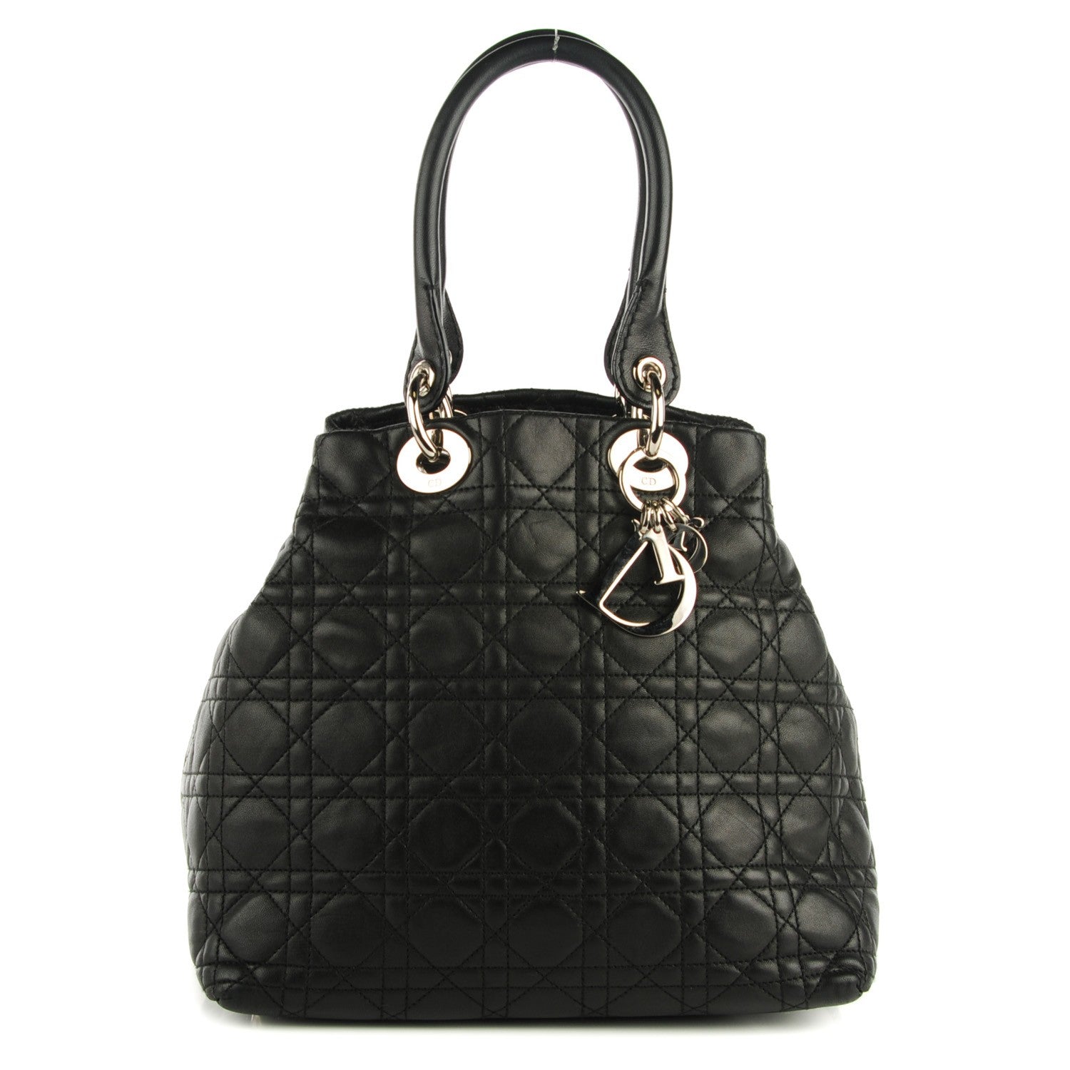 Christian Dior Lambskin Cannage Large Soft Lady Dior Tote Black 1 of 7
