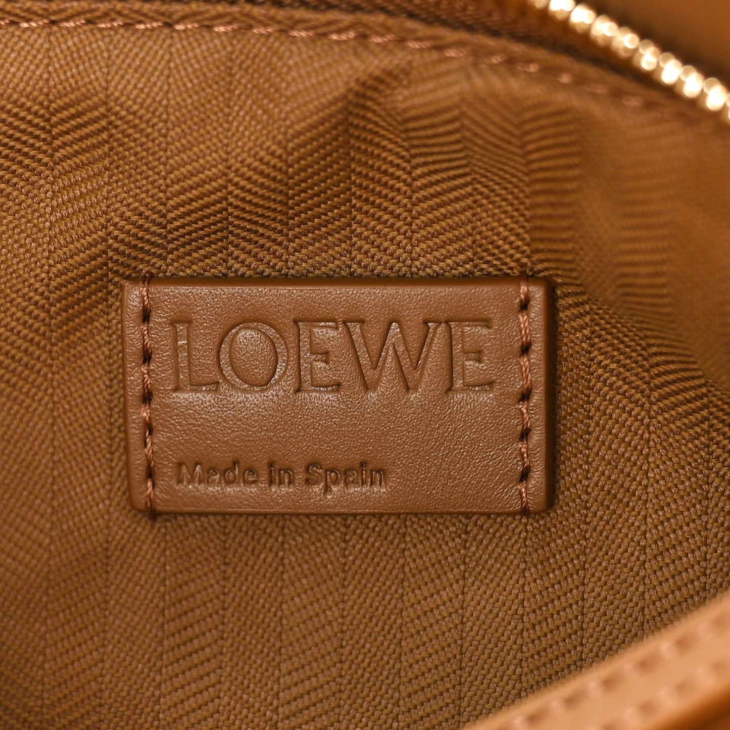 Satin Calfskin Small Puzzle Bag Oak