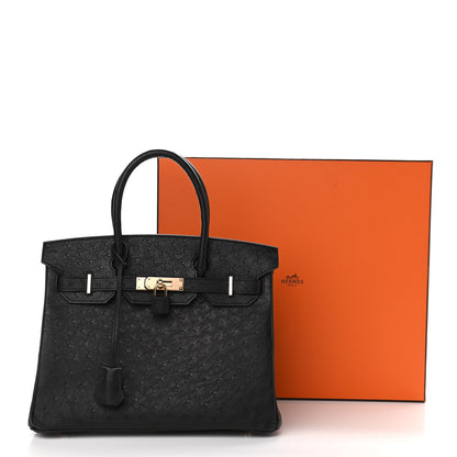 Hermes Ostrich Birkin 30 Black 10 of 10