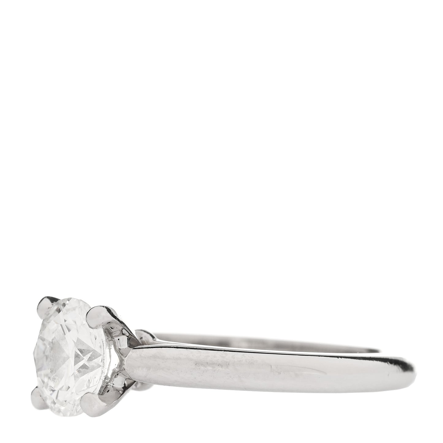 Platinum Diamond 1.29ct 1895 Solitaire Engagement Ring 52 6