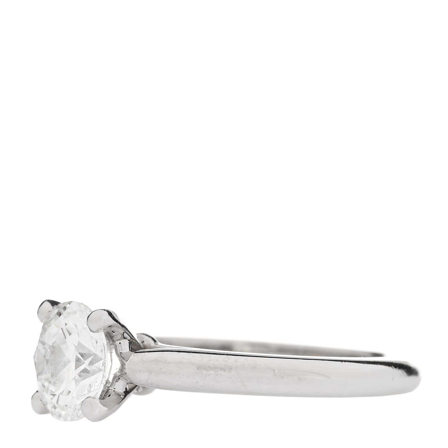 Cartier Platinum Diamond 1.29ct 1895 Solitaire Engagement Ring 52 6 3 of 7