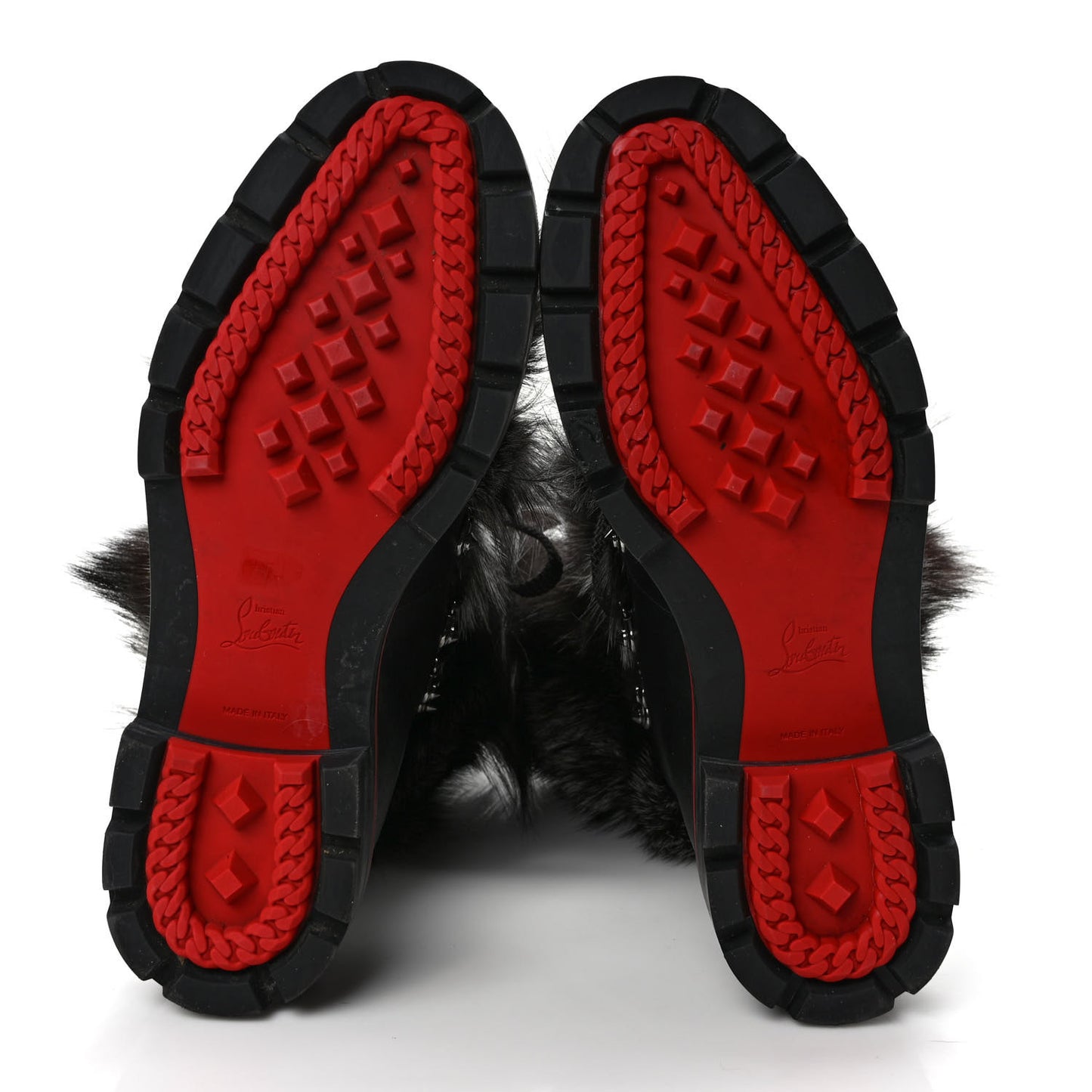 Calfskin Fur Mens Snow Black Flat Hiking Boots 43 Black