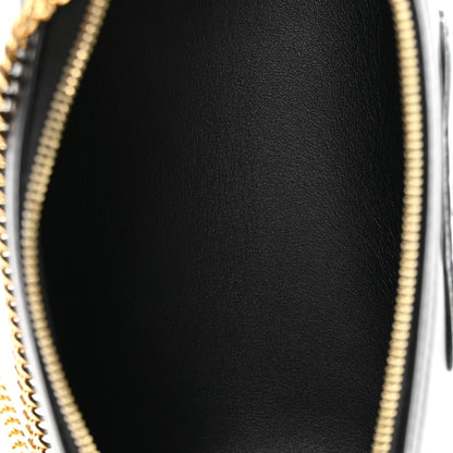 Celine Smooth Calfskin Cuir Triomphe Clutch on Chain Black 5 of 11