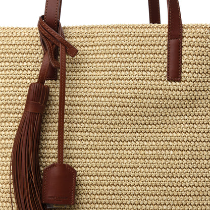Saint Laurent Raffia Tote Naturale Brown 8 of 10