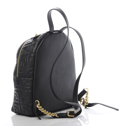 Fendi Nappa FF 1974 Embossed Mini Backpack Black 2 of 9