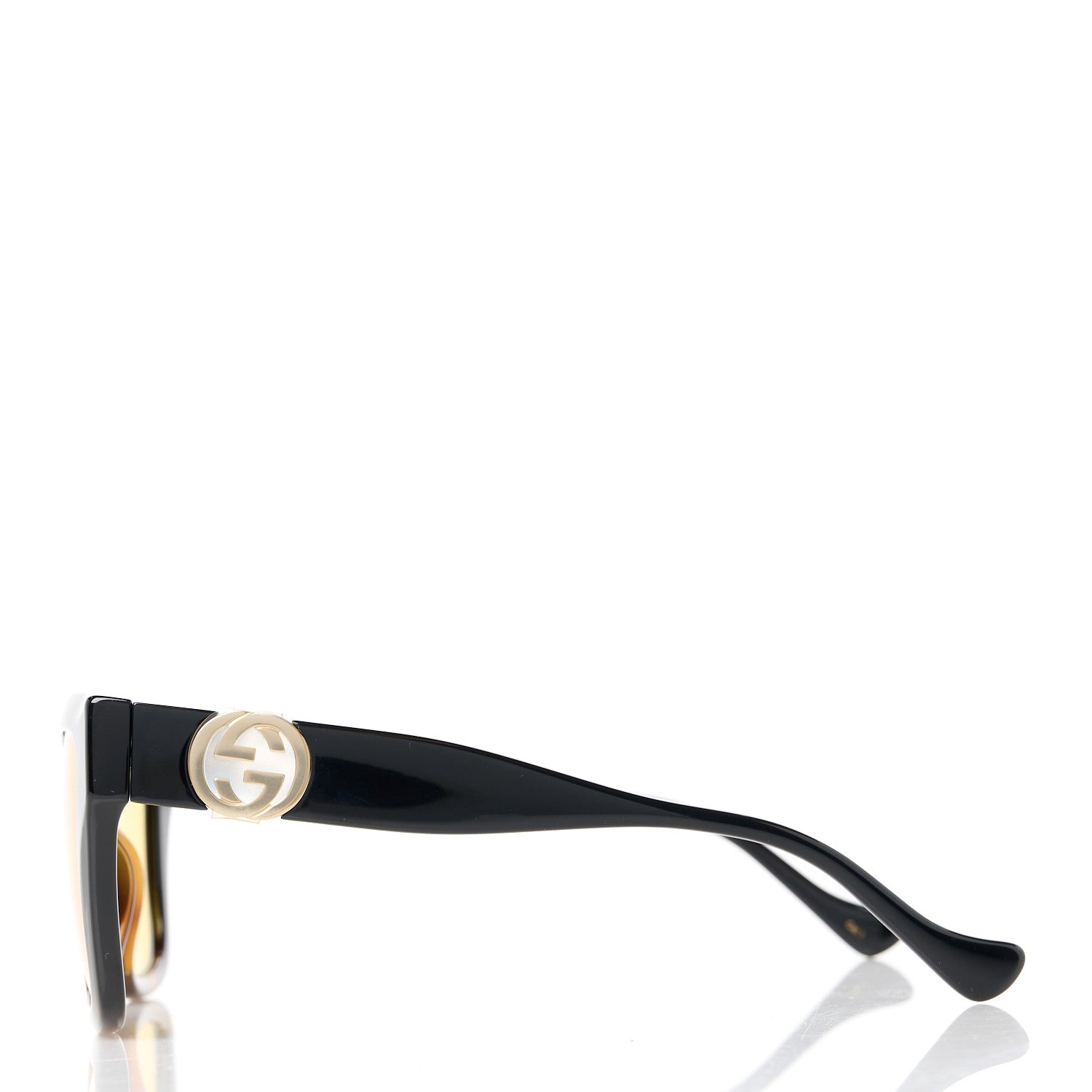 Gucci Acetate Square Frame Chain Sunglasses GG1023S Havana 3 of 9