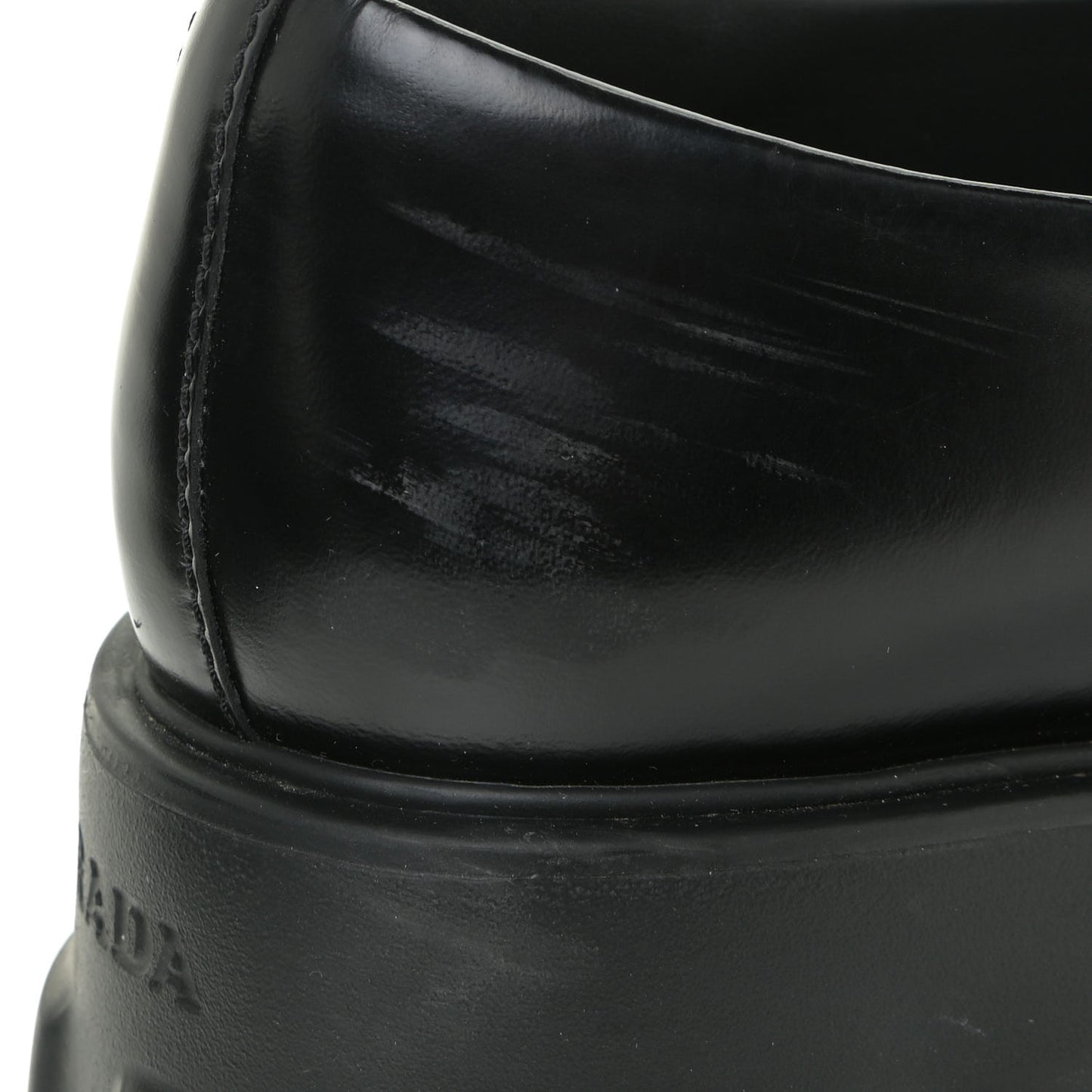 Spazzolato Triangle Logo Monolith Pointy 55mm Loafers 37.5 Black