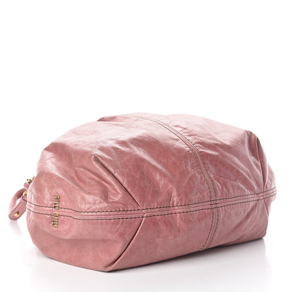 Miu Miu Vitello Shine Shopping Tote Loto 4 of 12