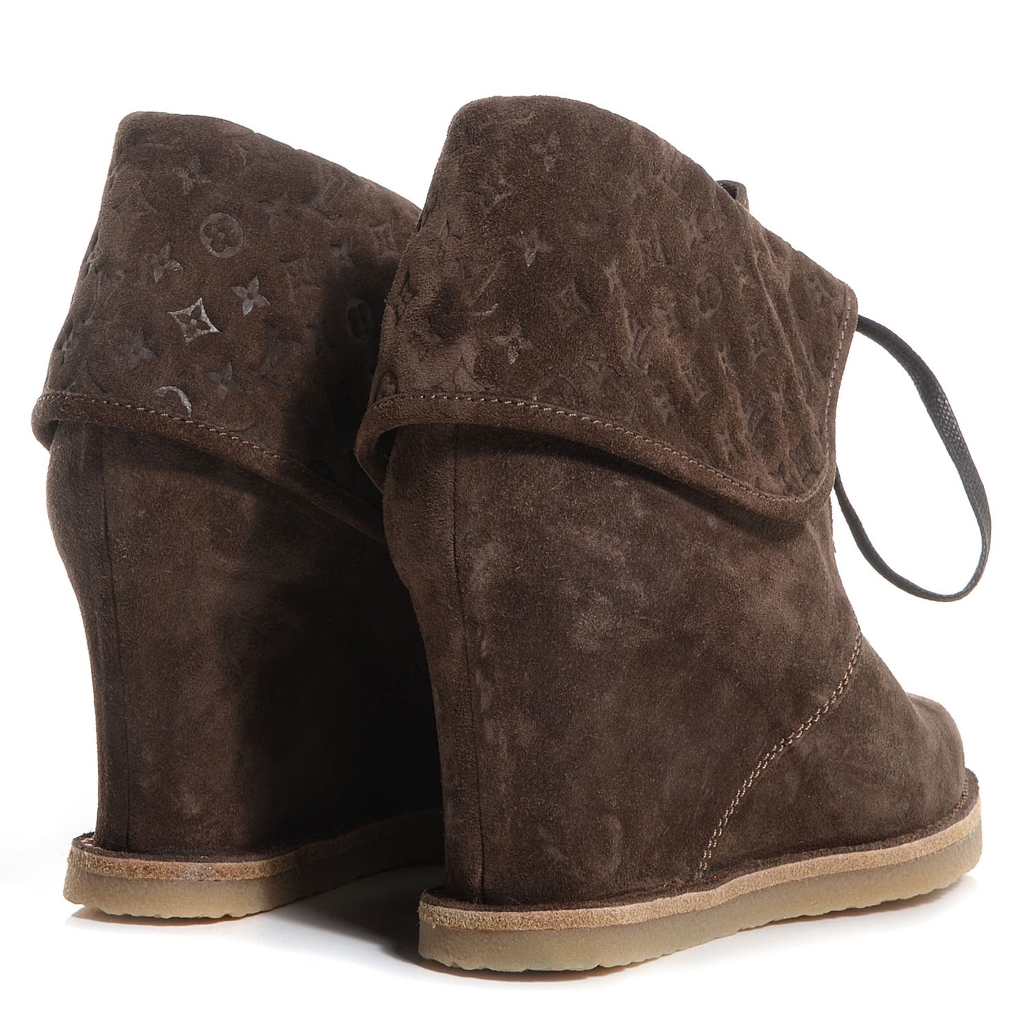 Suede Fauvist Low Boots 36 Brown