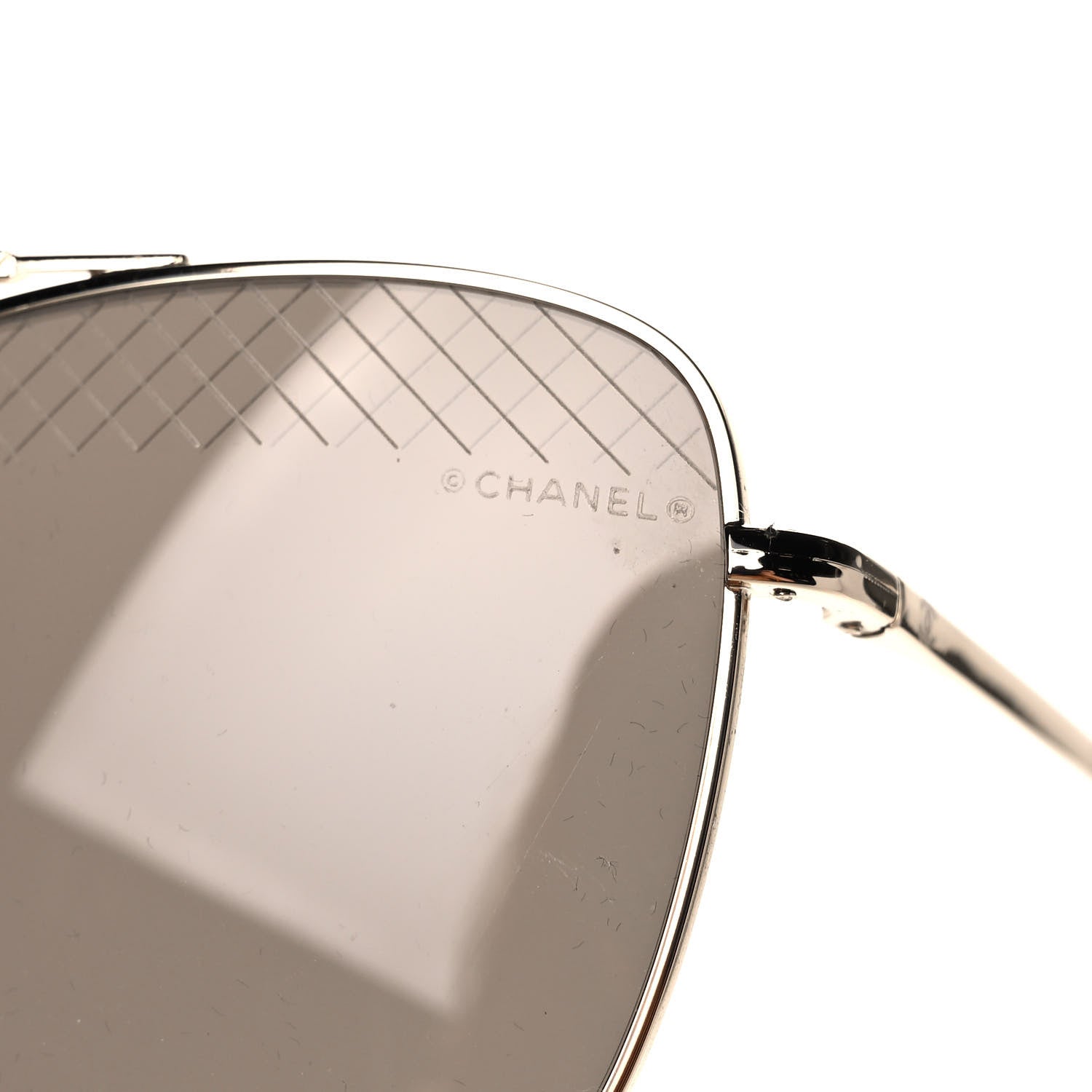Chanel Metal Pilot Sunglasses 4256 Gold 8 of 9