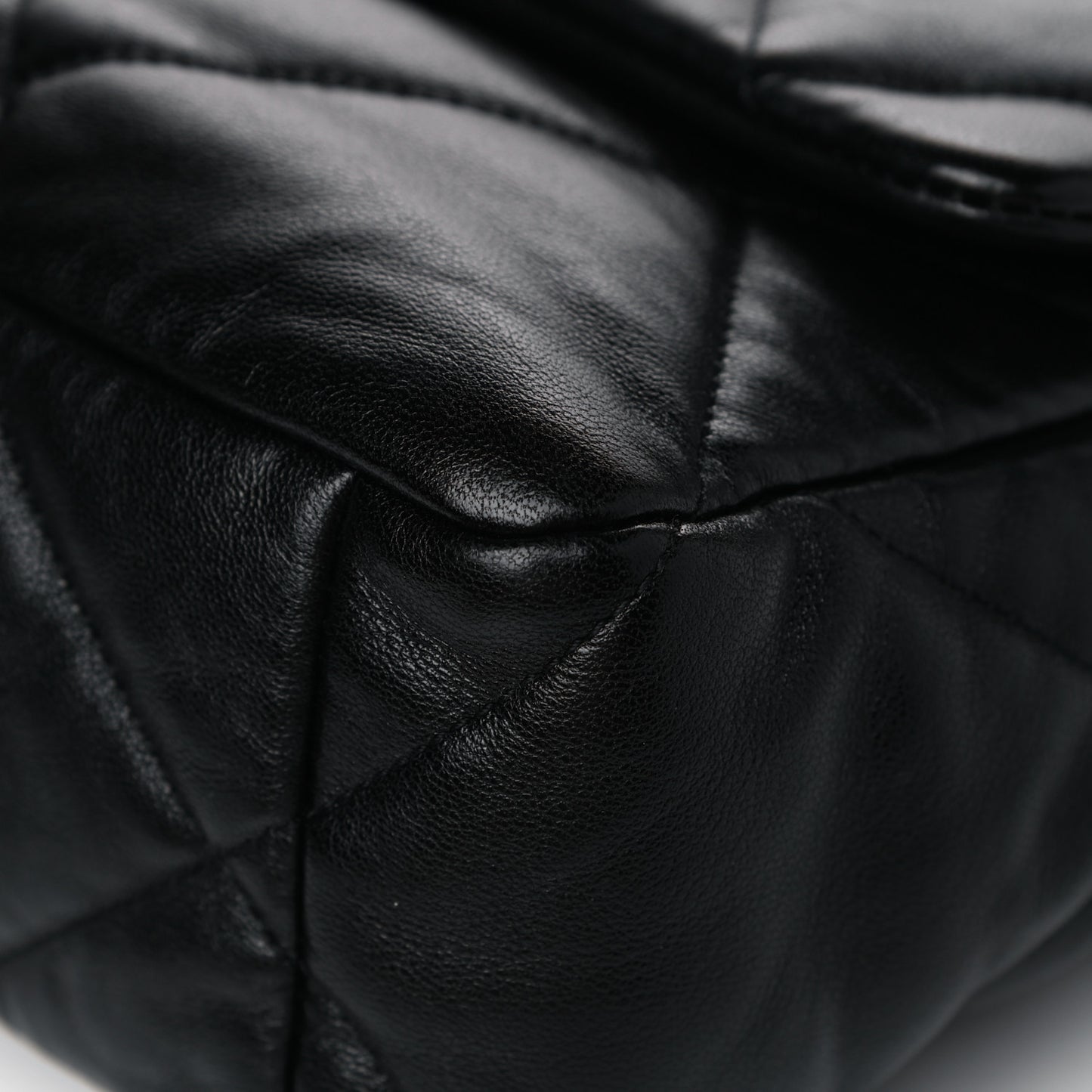 Lambskin Quilted Large Chanel 19 Flap Black