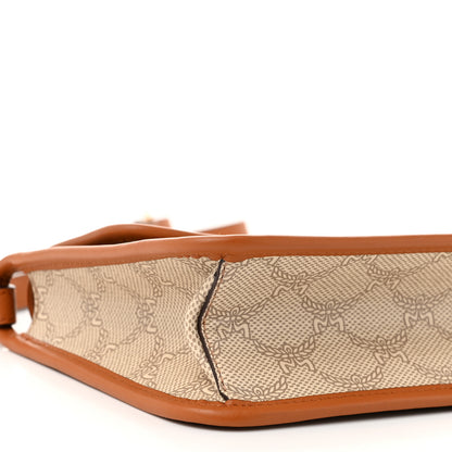 MCM Lauretos Nappa Small Himmel Crossbody Oatmeal 9 of 10