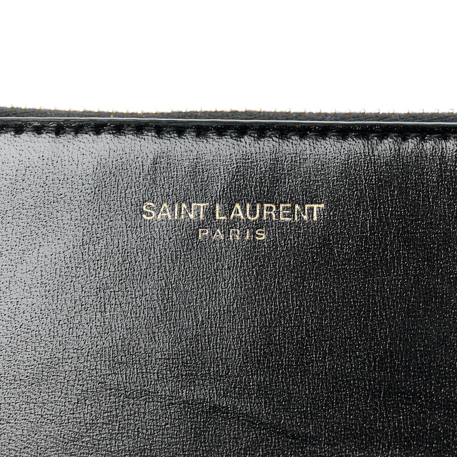 Saint Laurent Calfskin Medium Zip Clutch Black 8 of 11