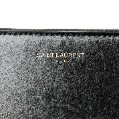 Saint Laurent Calfskin Medium Zip Clutch Black 8 of 11