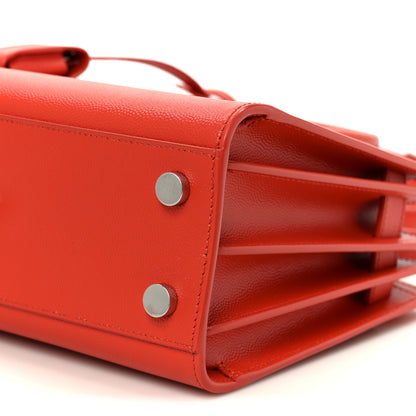 Saint Laurent Grain de Poudre Nano Sac De Jour Red Orange 10 of 10